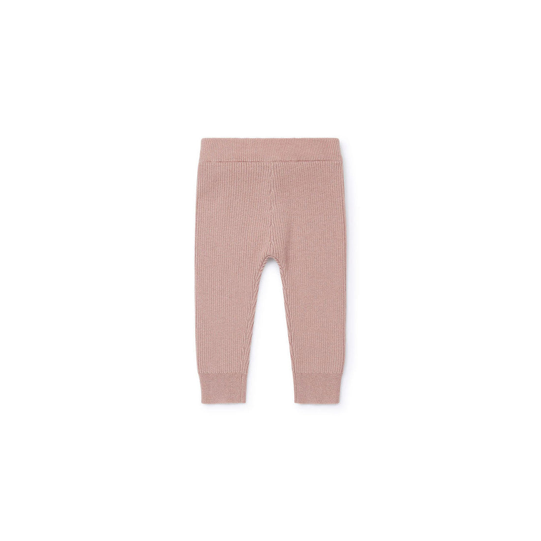 Bonton bottoms Bonton Pale Rose Knit Baby Leggings