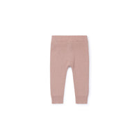 Bonton bottoms Bonton Pale Rose Knit Baby Leggings