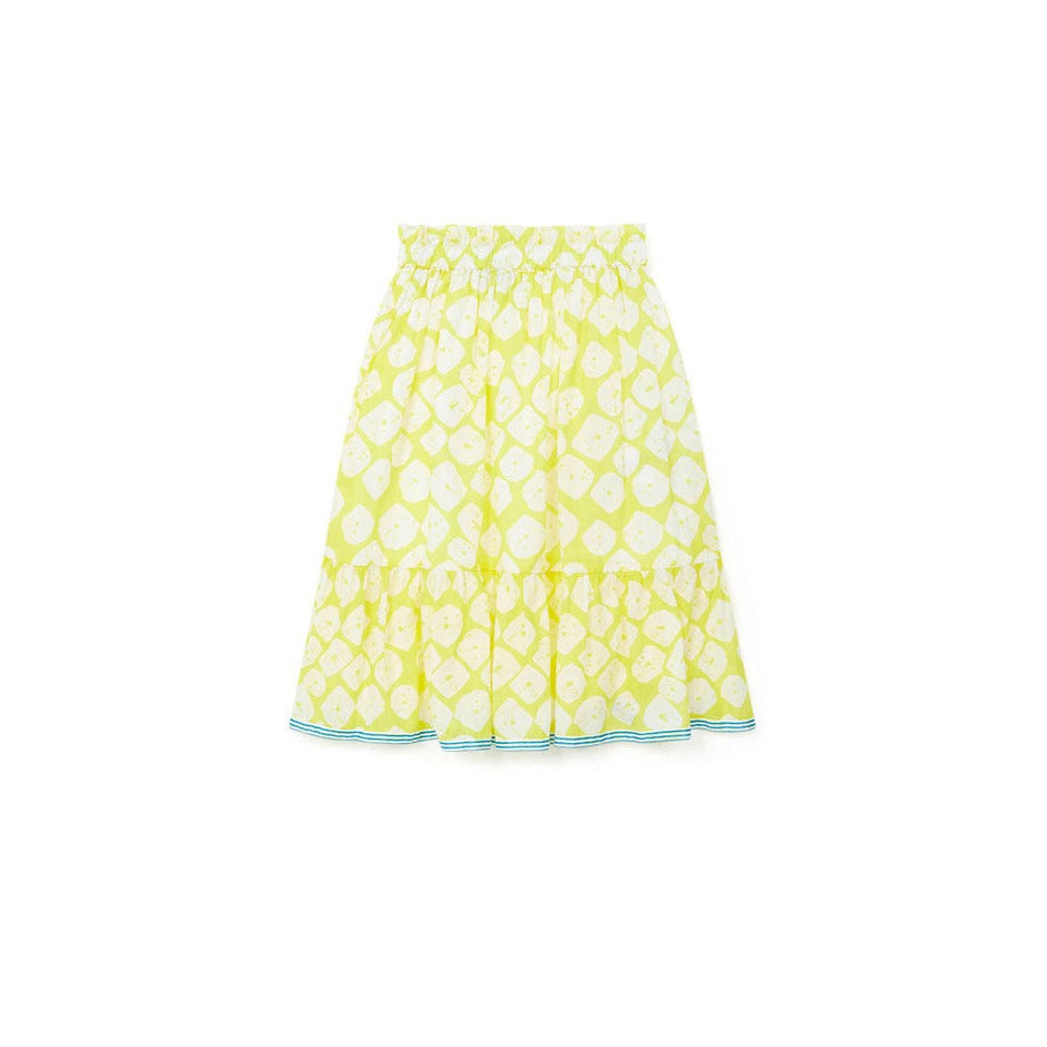 Bonton bottoms Bonton Yellow Print Maxi Skirt
