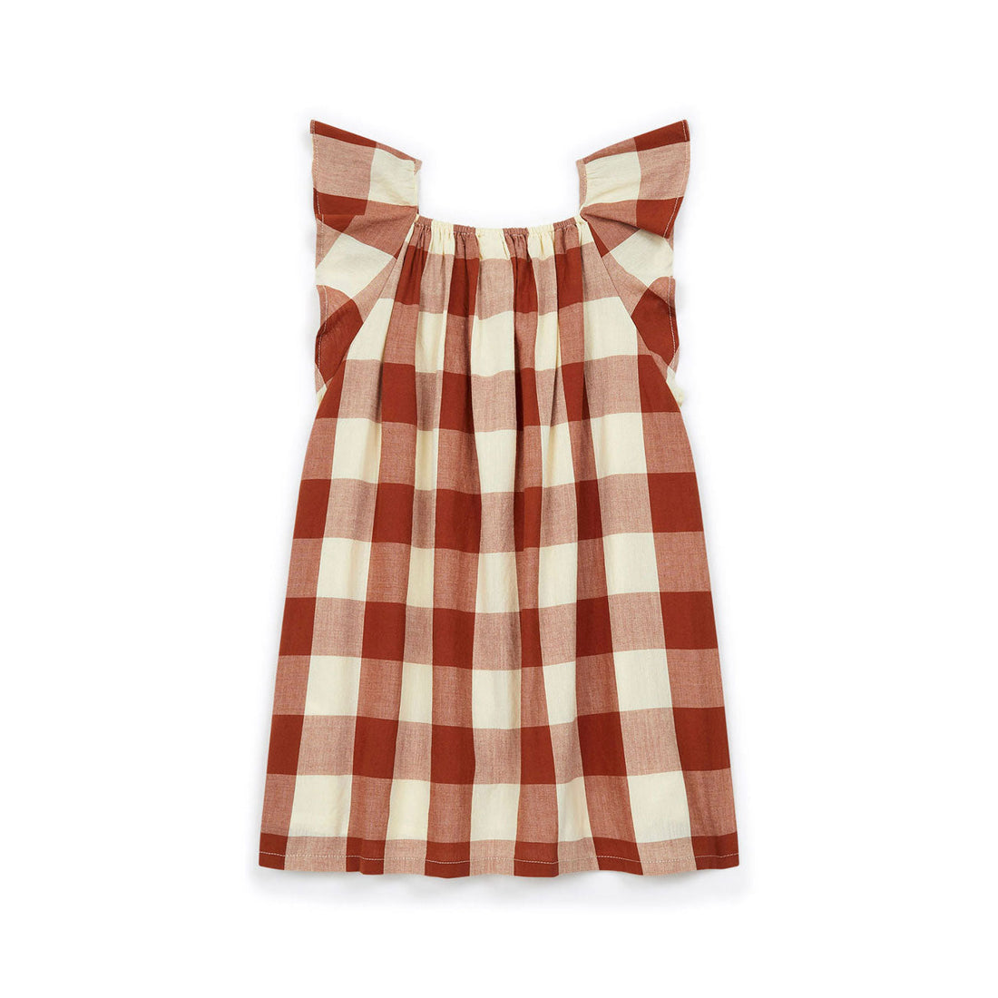 Bonton dresses Bonton Caramel Plaid Reve Dress
