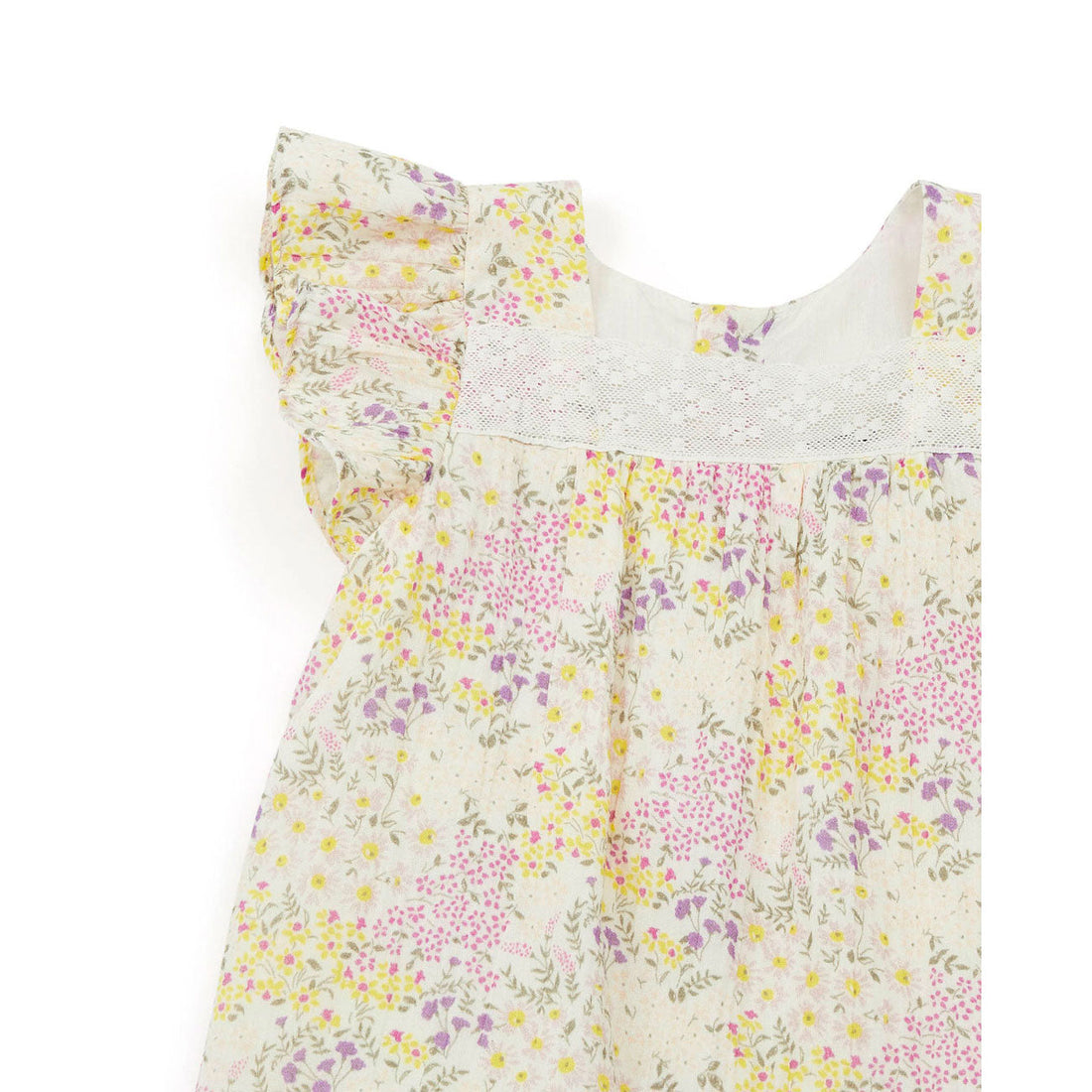 Bonton dresses Bonton Prairie Floral Baby Dress