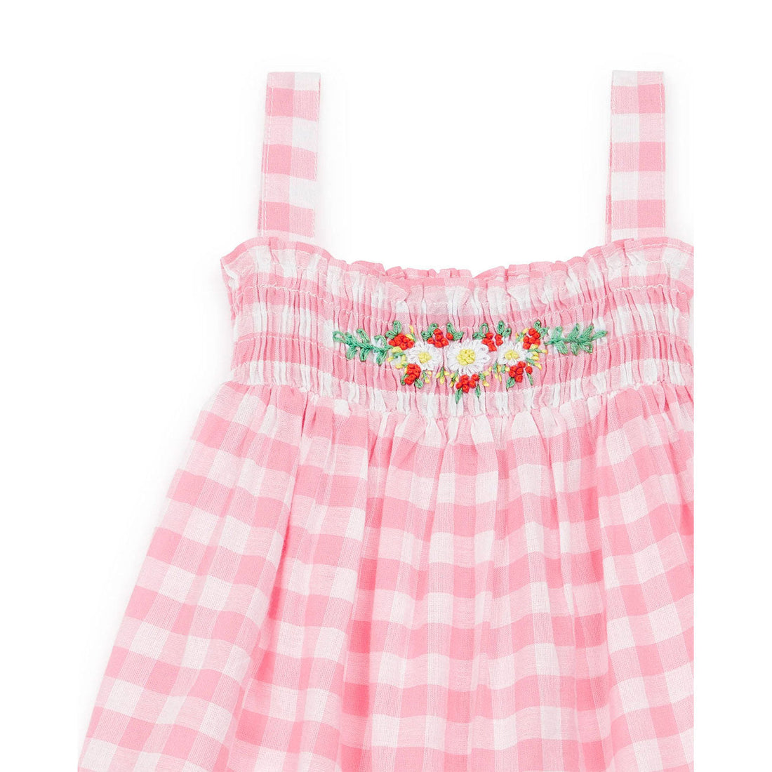 Bonton dresses Bonton Rose Vichy Abigail Baby Dress