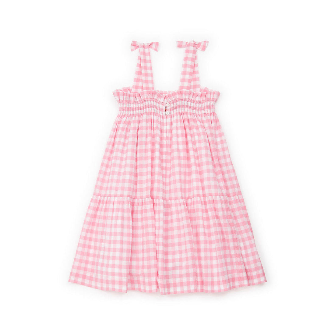 Bonton dresses Bonton Rose Vichy Bretelle Dress