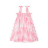 Bonton dresses Bonton Rose Vichy Bretelle Dress