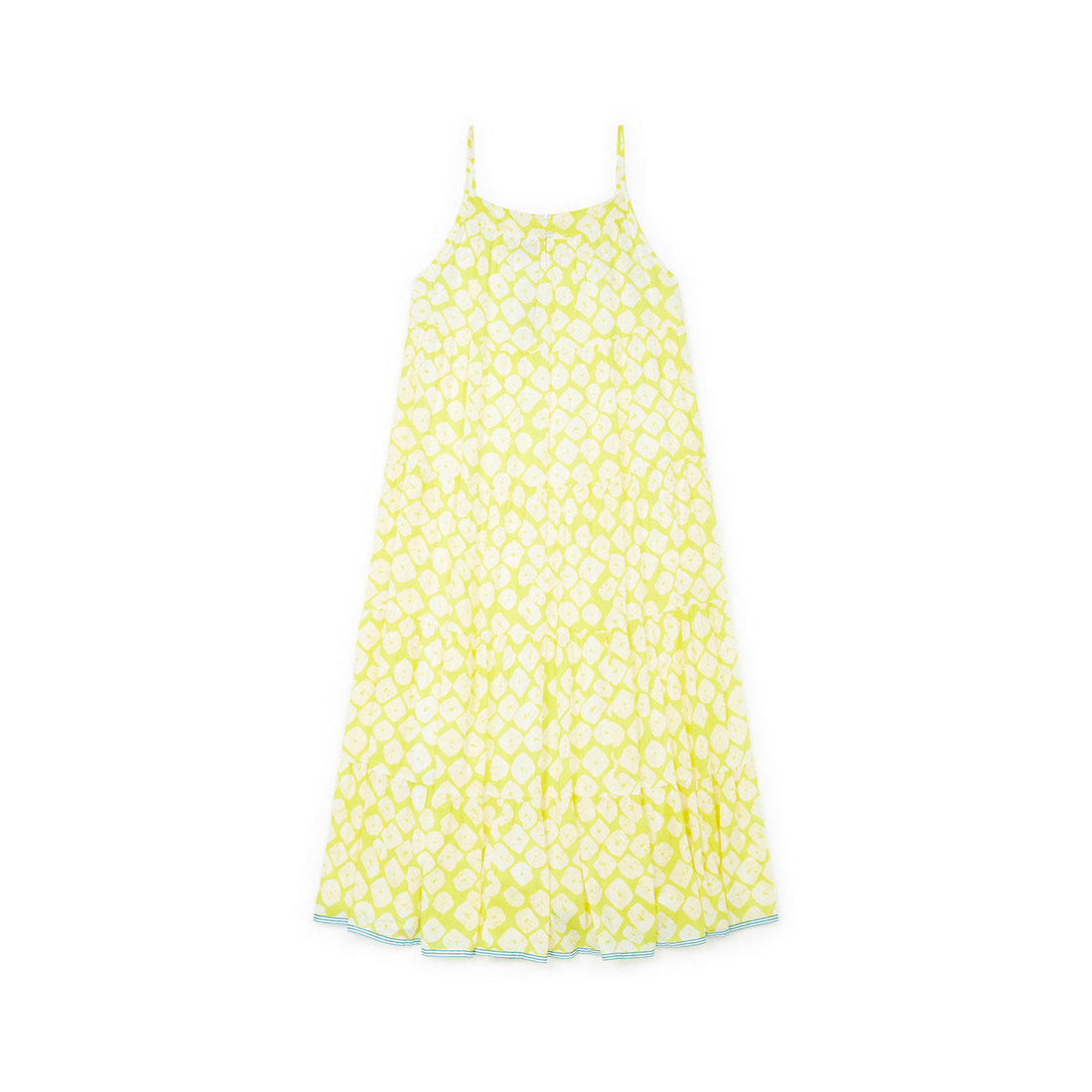 Bonton dresses Bonton Yellow Print Womens Maxi Dress