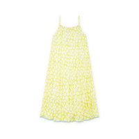 Bonton dresses Bonton Yellow Print Womens Maxi Dress