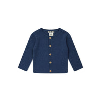 Bonton knitwear Bonton Blue Knit Baby Cardigan