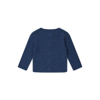 Bonton knitwear Bonton Blue Knit Baby Cardigan