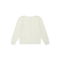 Bonton knitwear Bonton Cream Knit Openwork Cardigan