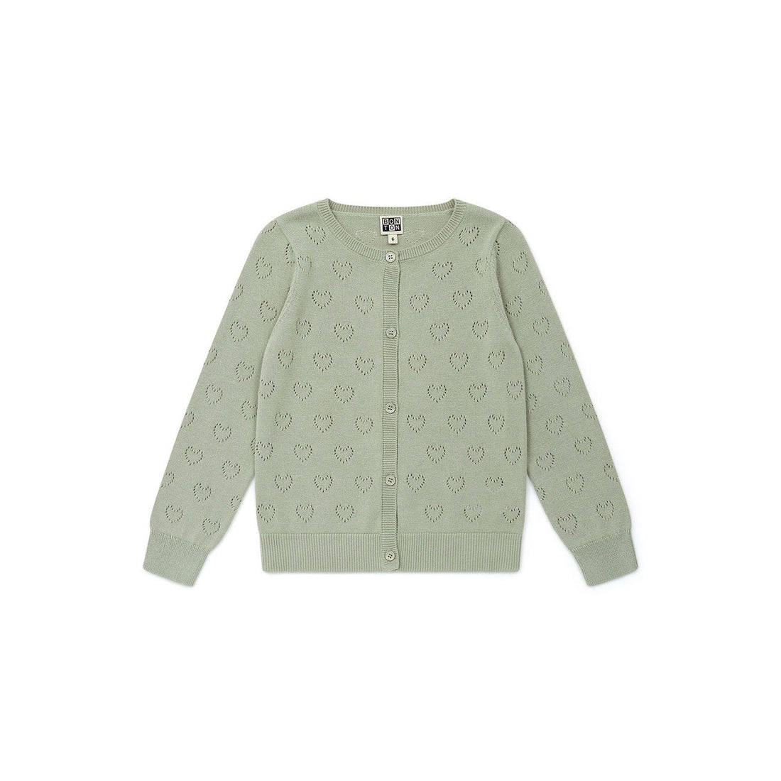 Bonton knitwear Bonton Green Openwork Cardigan