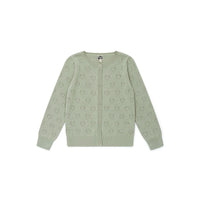 Bonton knitwear Bonton Green Openwork Cardigan