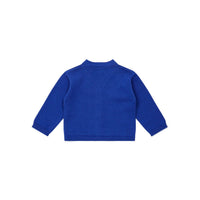 Bonton knitwear Bonton Holiday Blue Baby Cardigan
