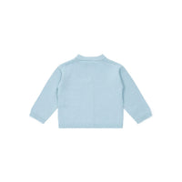Bonton knitwear Bonton Light Blue Baby Cardigan