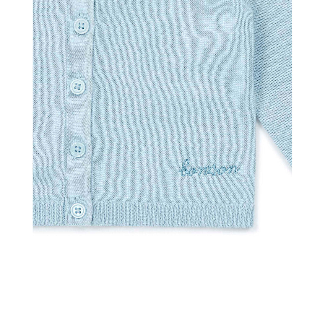 Bonton knitwear Bonton Light Blue Baby Cardigan