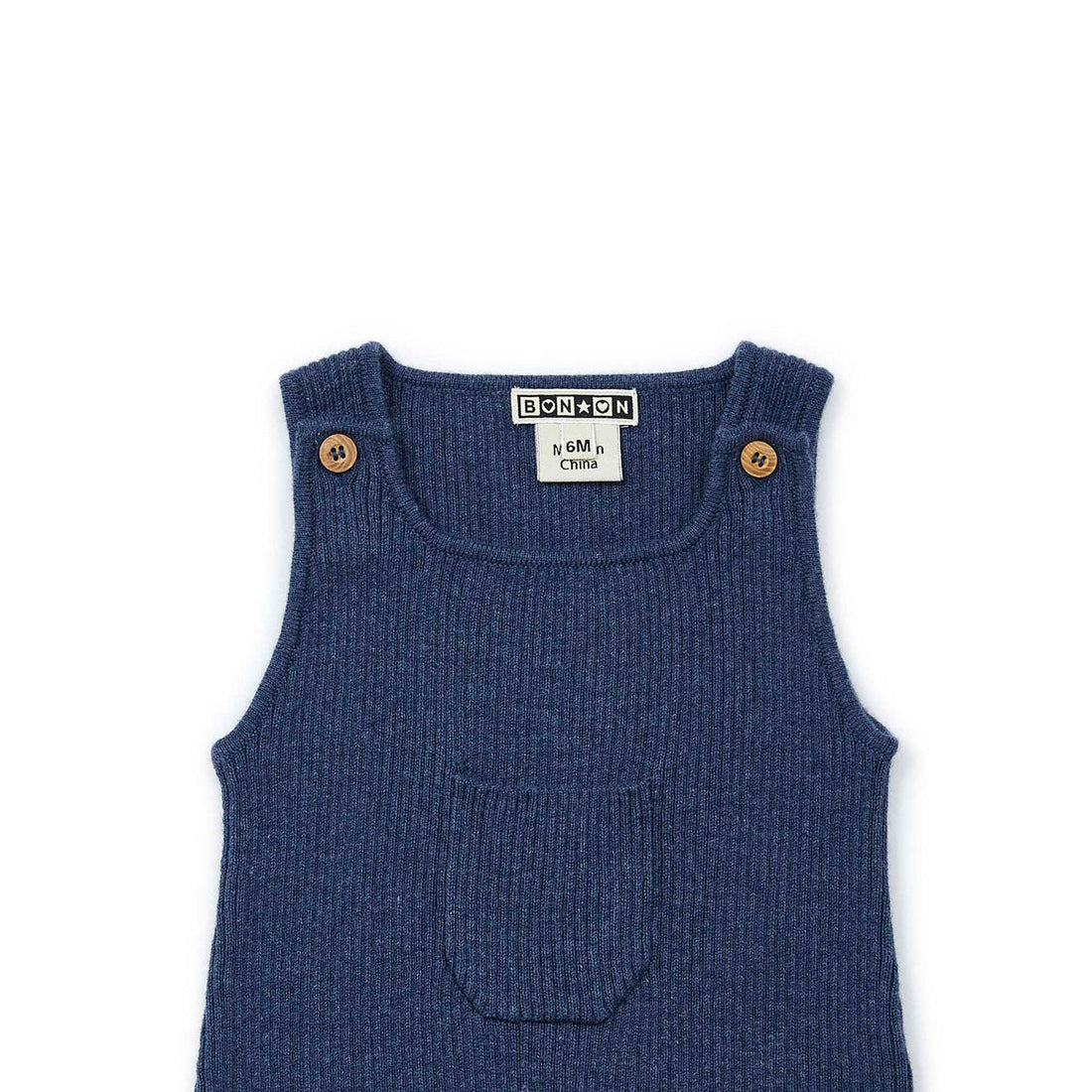 Bonton rompers Bonton Blue Knit Jumpsuit