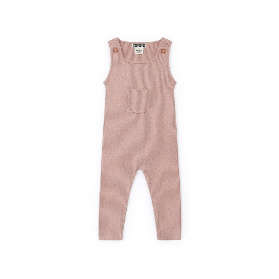 Bonton rompers Bonton Pale Rose Knit Jumpsuit