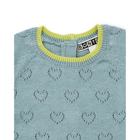 Bonton sets Bonton Light Blue Openwork Knit Baby Set