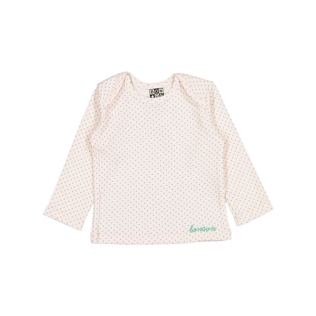 Bonton sets Bonton Pale Rose Ribbed Pois Baby Set
