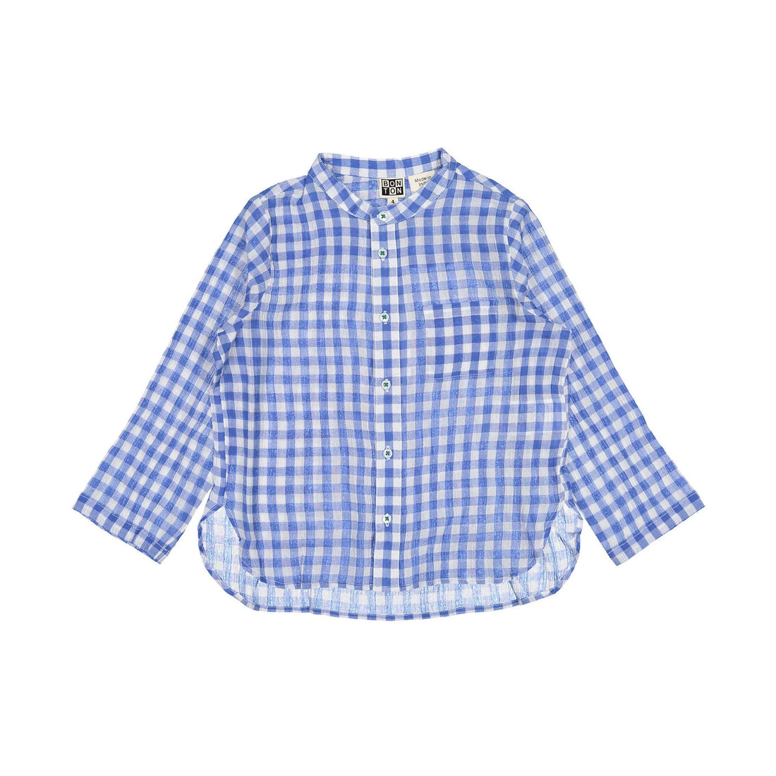 Bonton shirts Bonton Blue Vichy Elo Shirt