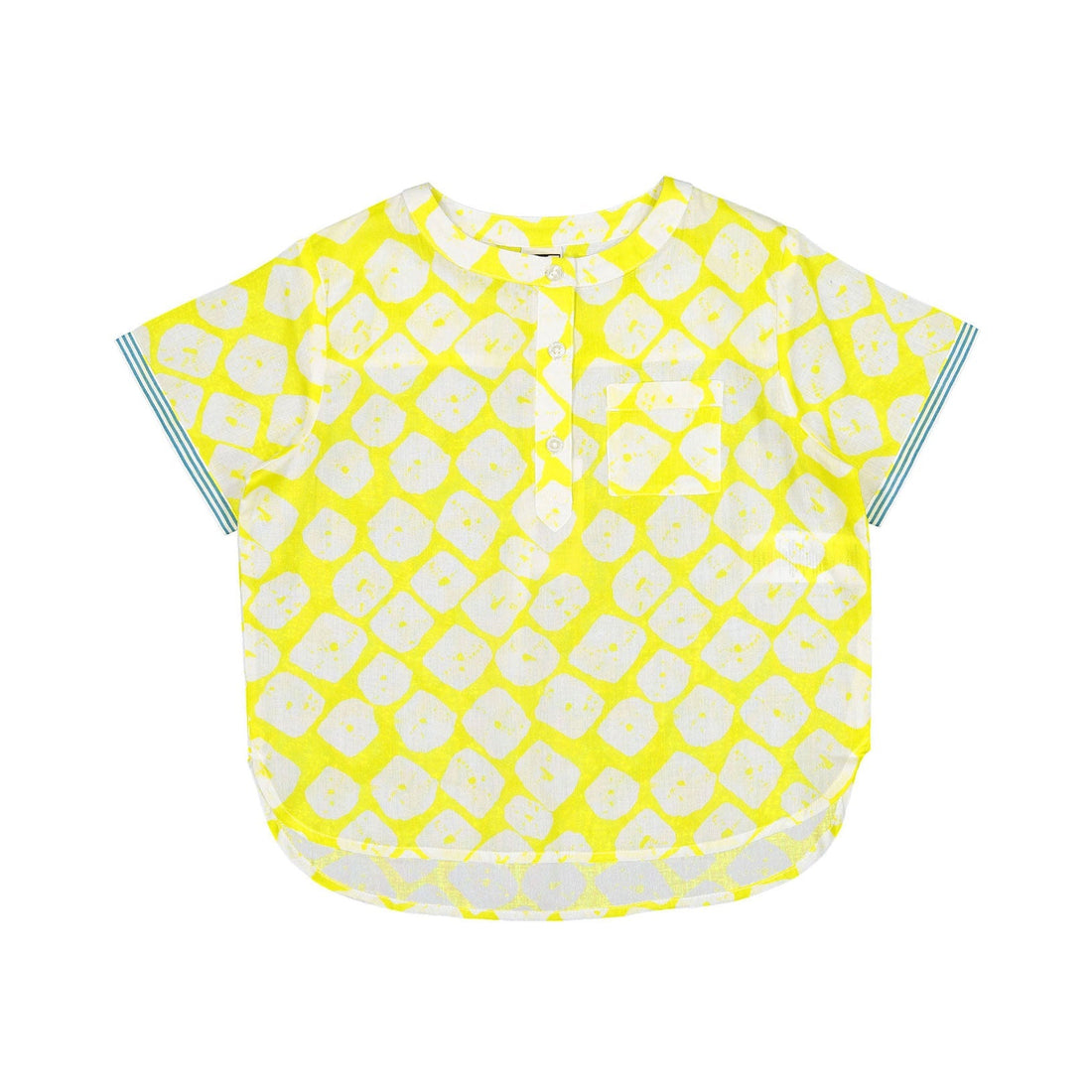Bonton shirts Bonton Yellow Print Elvis Tunic