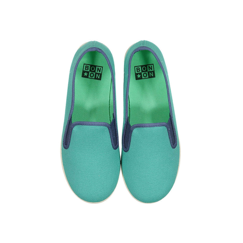 Bonton shoes Bonton Blue Fish John Slip-ons