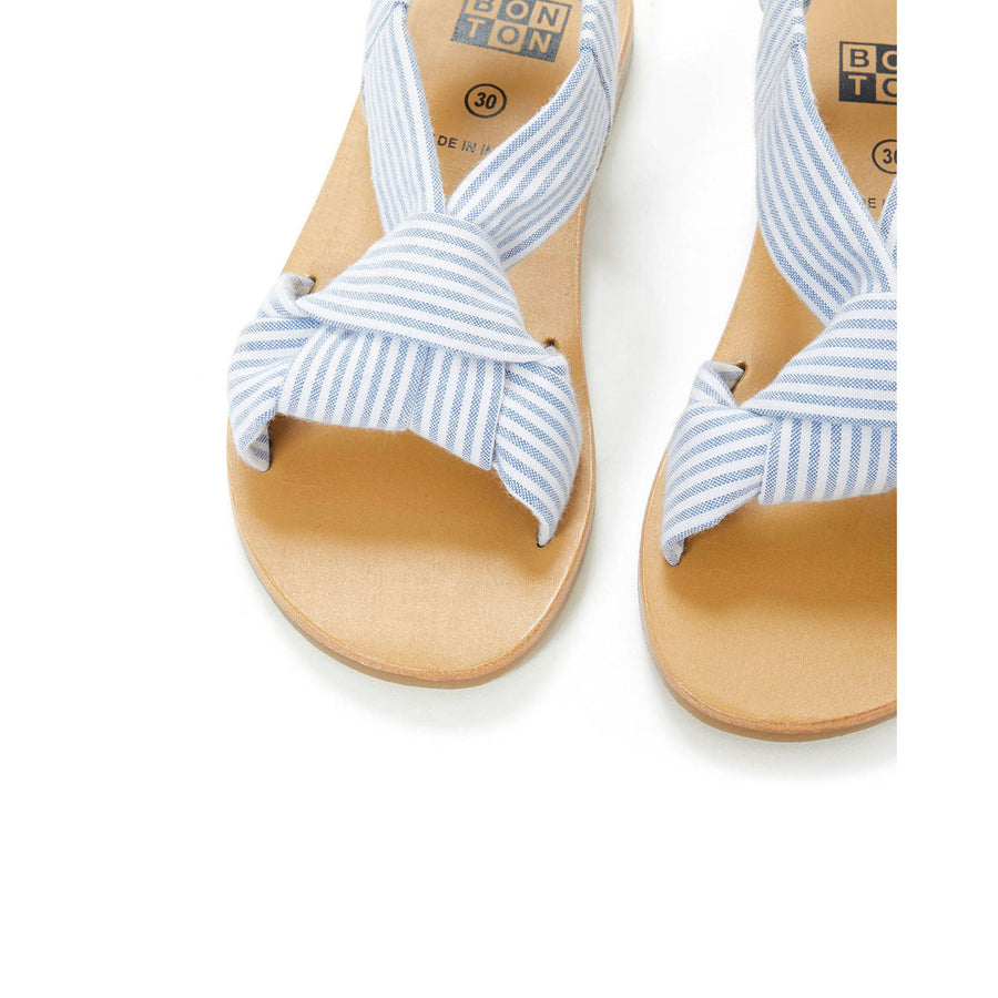 Bonton shoes Bonton Denim Stripe Cloth Sandals