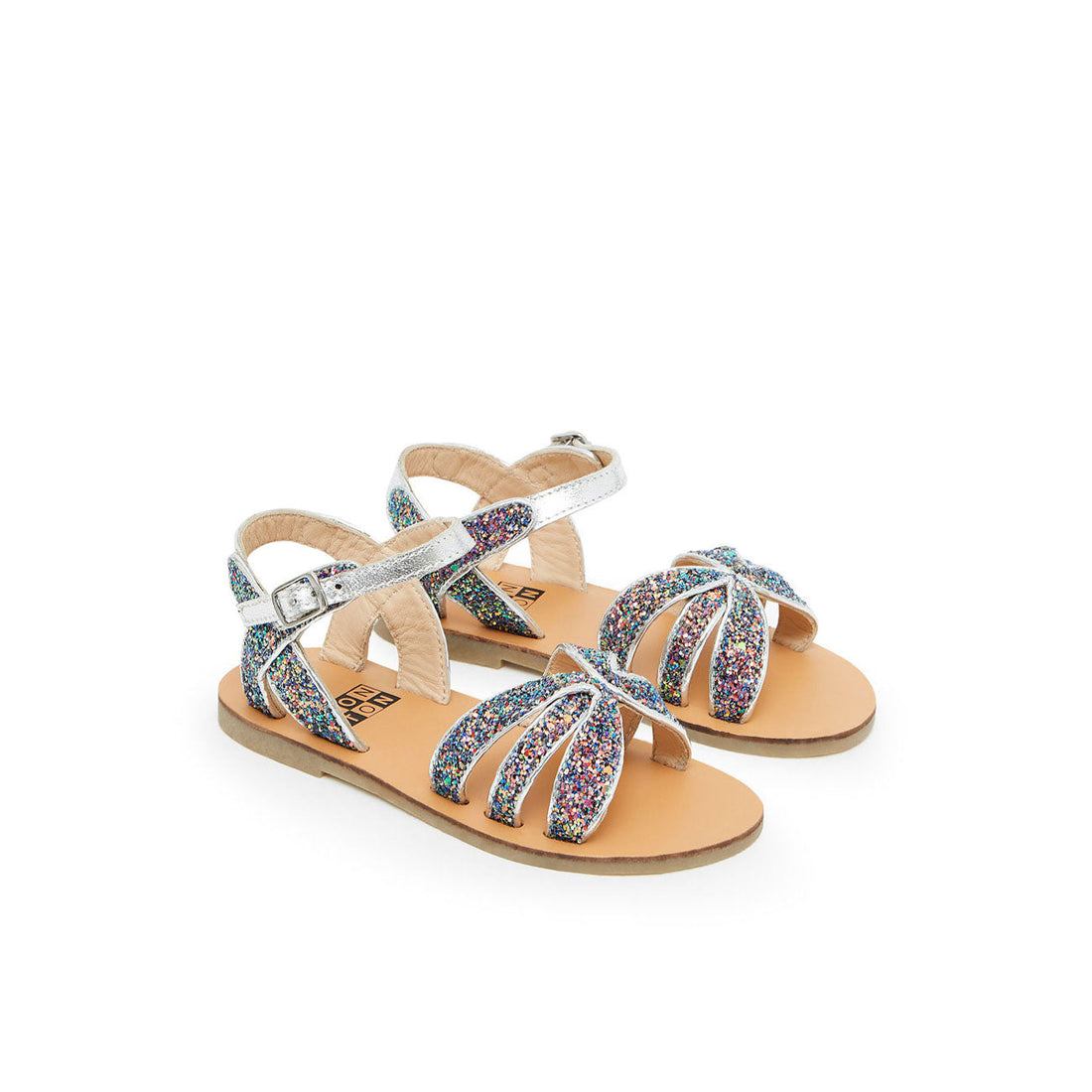 Bonton shoes Bonton Glitter Braided Sandals