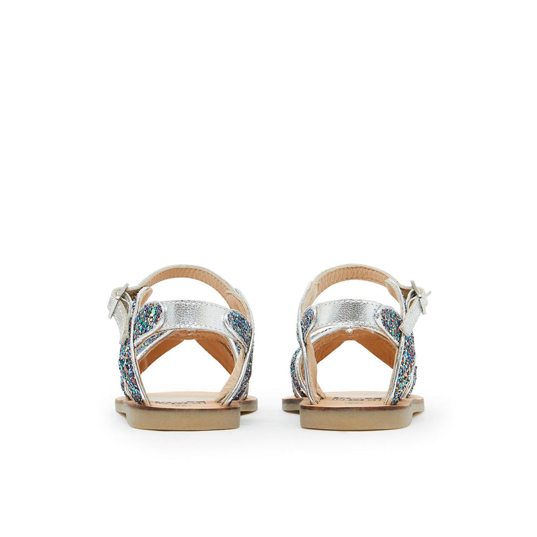 Bonton shoes Bonton Glitter Braided Sandals