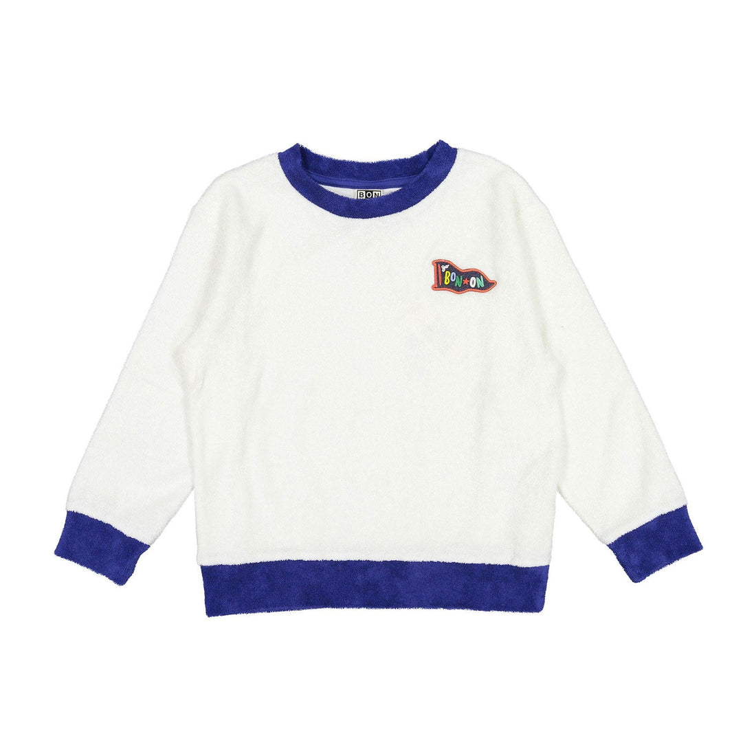 Bonton sweatshirts Bonton White Terry Sweatshirt