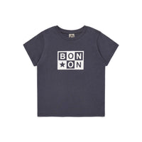 Bonton tees Bonton Charcoal Logo Tee