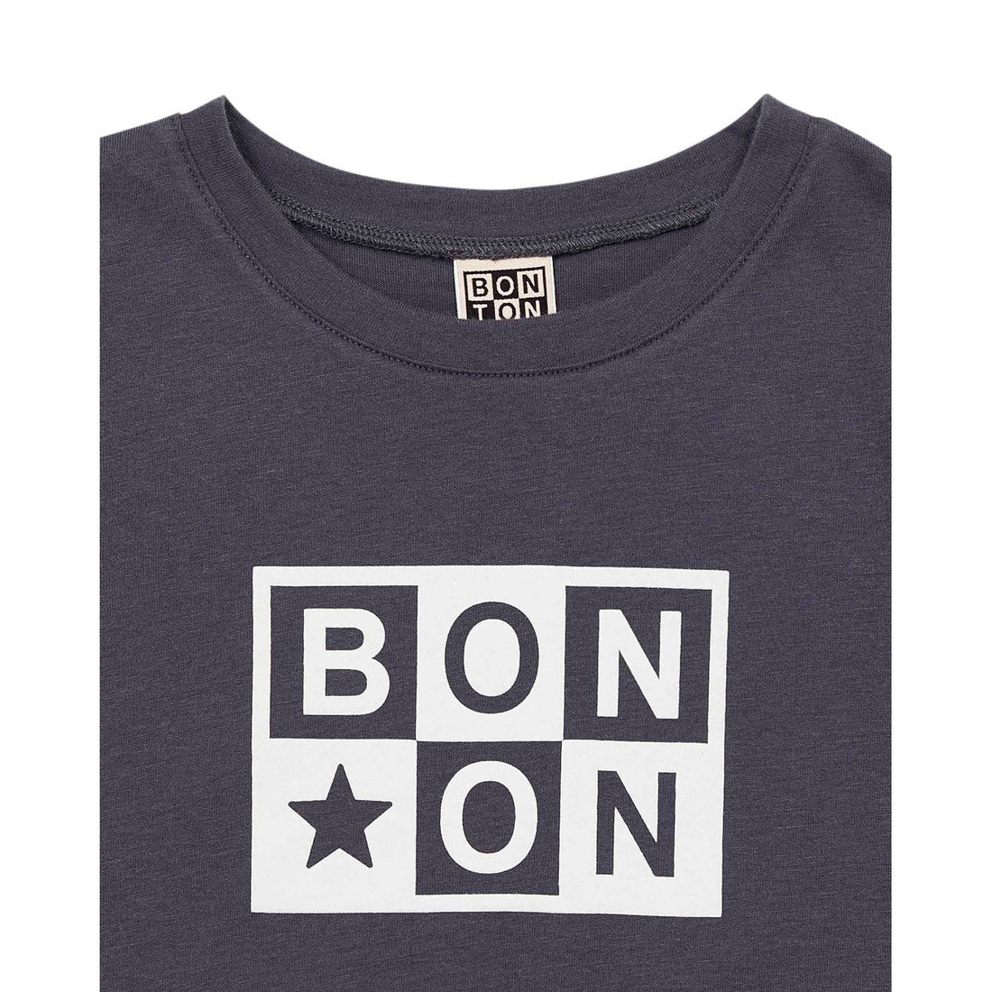 Bonton tees Bonton Charcoal Logo Tee