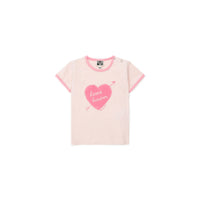 Bonton tees Bonton Pale Rose Heart Baby Tee