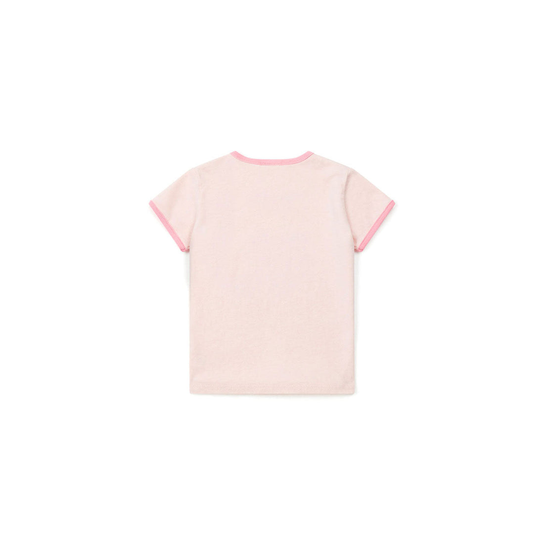 Bonton tees Bonton Pale Rose Heart Baby Tee