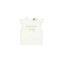 Bonton tees Bonton White Happy Baby Tee