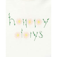 Bonton tees Bonton White Happy Baby Tee
