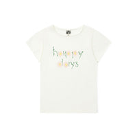 Bonton tees Bonton White Happy Tee