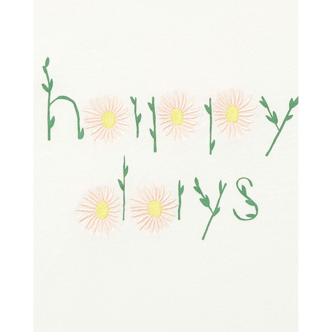 Bonton tees Bonton White Happy Tee