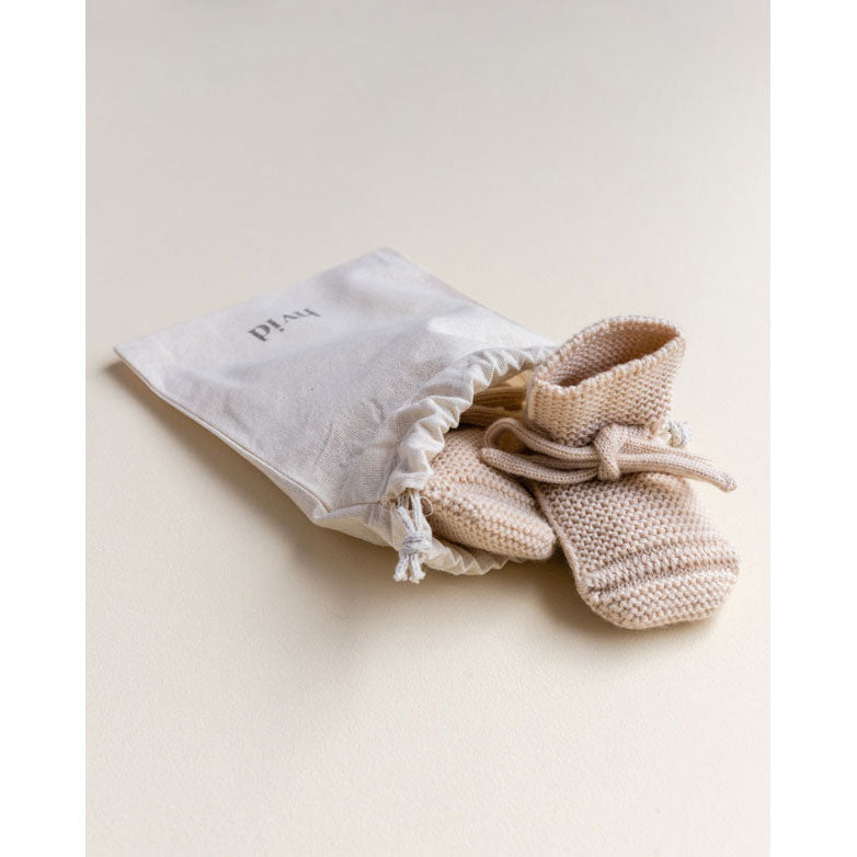 Hvid Booties - Oat