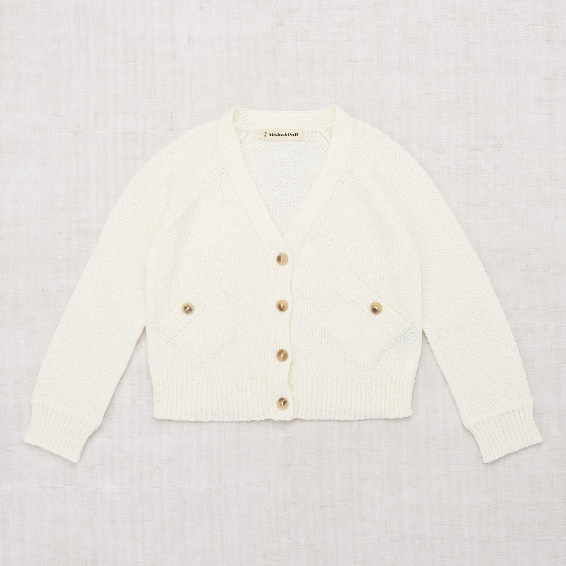 Misha and Puff Winter Cream Boucl� Everyday Cardigan