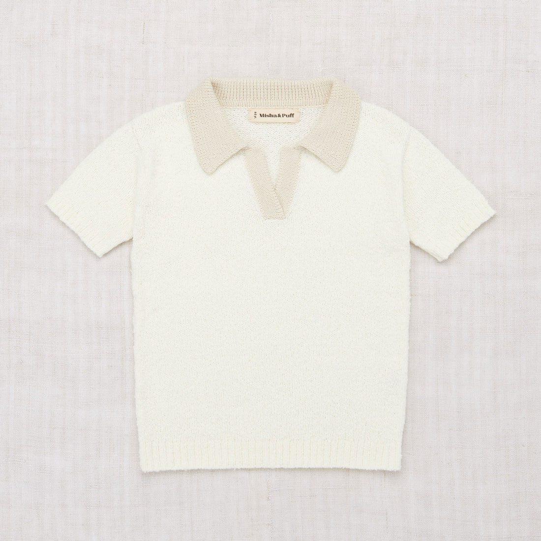 Misha and Puff Winter Cream Boucl� Polo