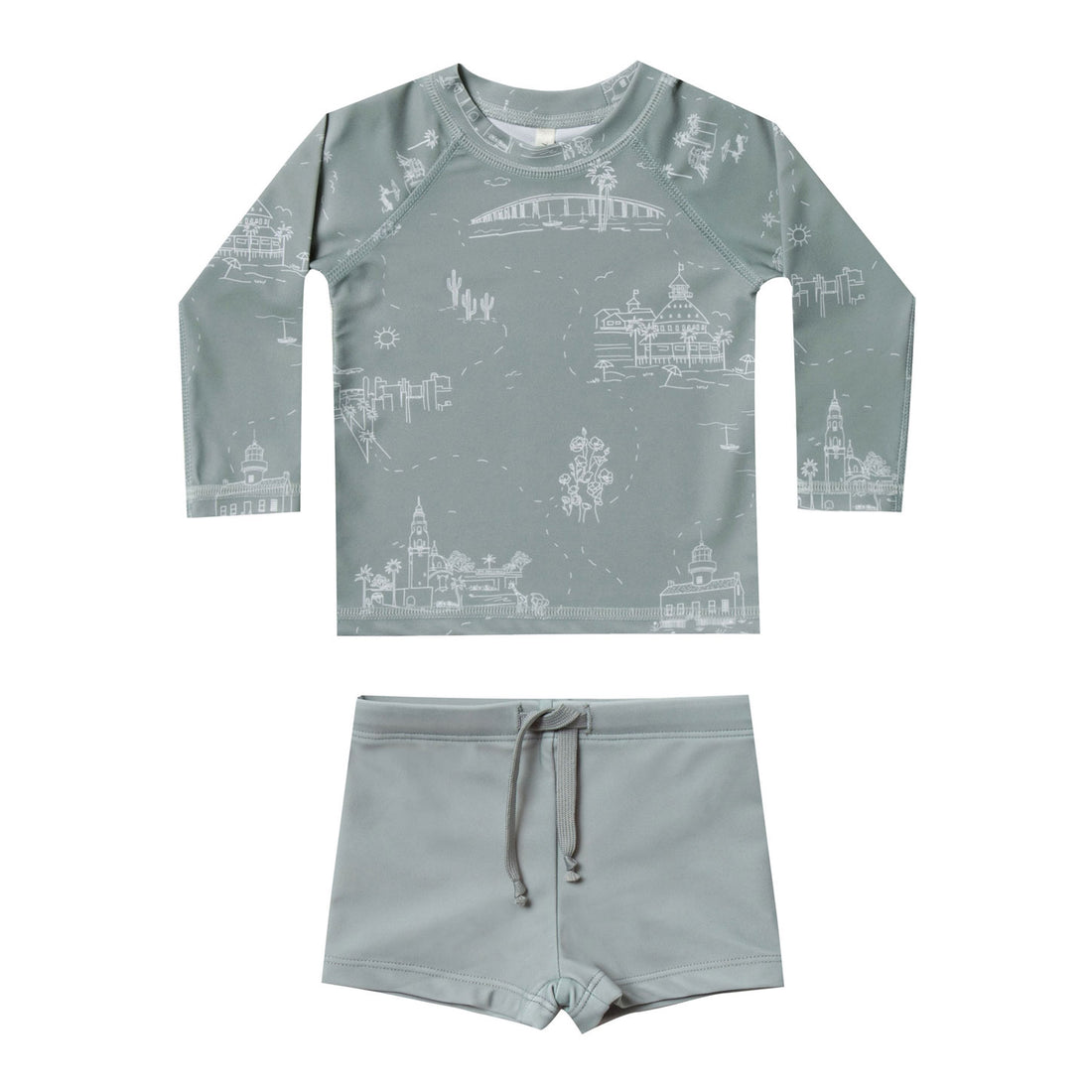 Rylee and Cru Sea San Diego Rashguard Swim Set