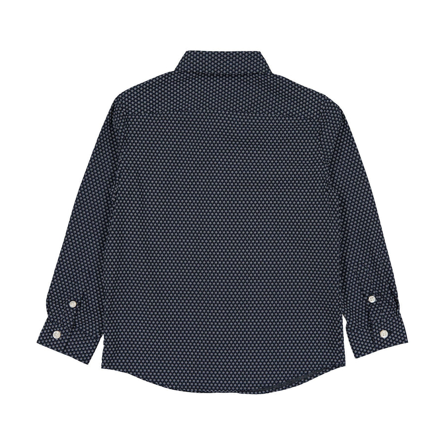 Boys and Arrows shirts Boys and Arrows Navy Mini Flower Shirt