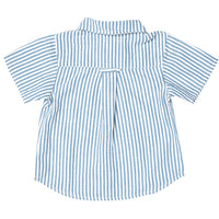 Pink Chicken Jack Shirt - Blue Skinny Stripe