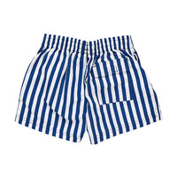 Pink Chicken Swim Trunks - Navy Stripe