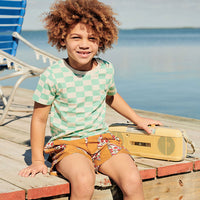 Pink Chicken Swim Trunk - Sienna Pizza