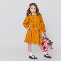Pink Chicken Brayden Dress - Gold Field Floral