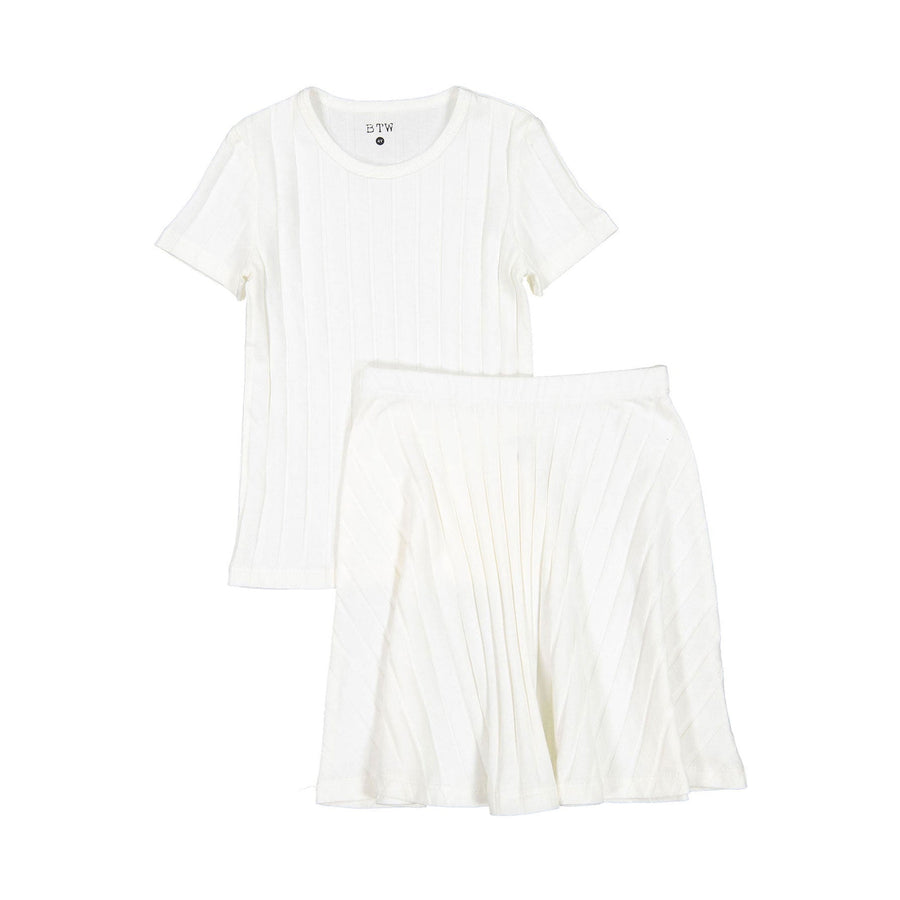 BTW bottoms BTW White Skirt Set