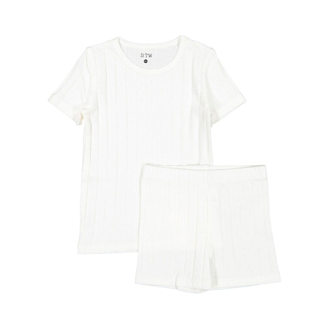 BTW bshorts BTW White Biker Short Set