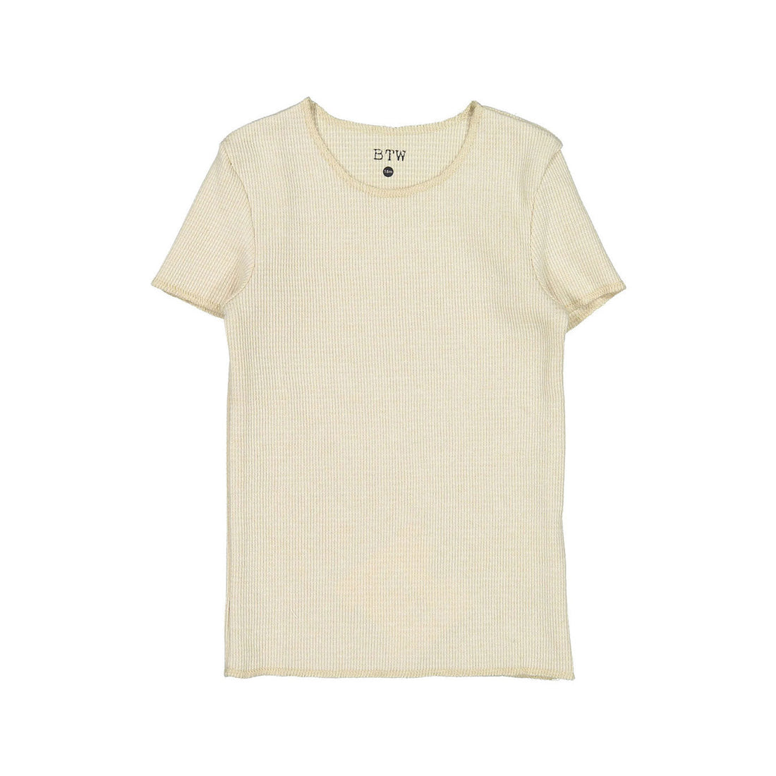 BTW tees BTW Beige Waffle Short Sleeve Tee