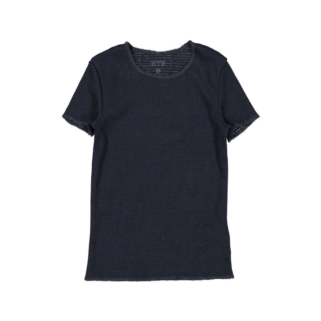 BTW tees BTW Navy Waffle Short Sleeve Tee